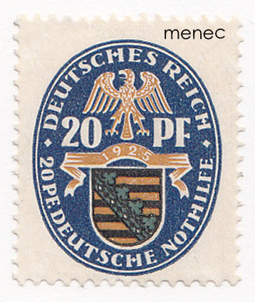 Saksa, Deutsche Nothilfe 1925, 20+20Pf 