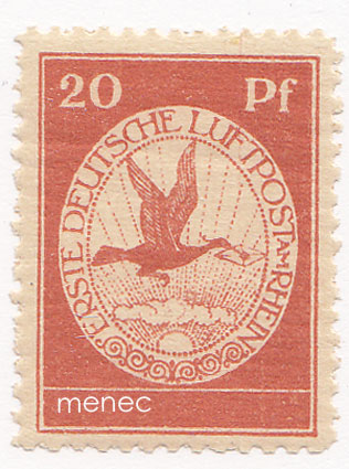 Deutsche Luftpost 1912, 20Pf 
