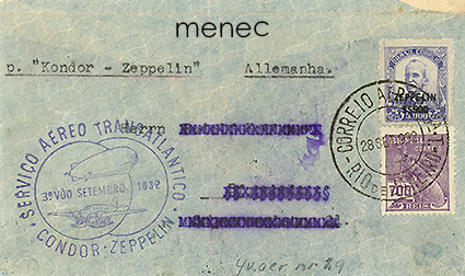 Zeppelin, Condor-Zeppelin 3.9.1932, Brasilia 