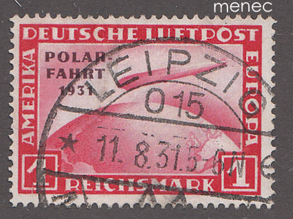 Saksa, Polarfahrt 1931, Graf Zeppelin, lähes loisto 