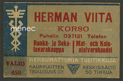 Kauppiasetiketti, Herman Viita, Korso 
