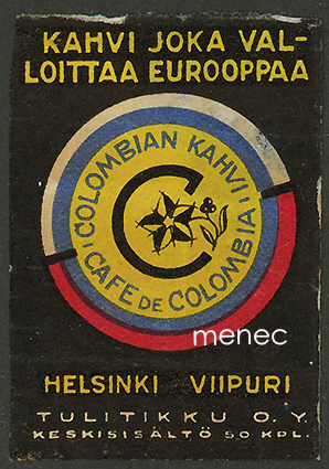 Kahvi joka valloittaa Eurooppaa. Colombian Kahvi. Helsinki, Viipuri 