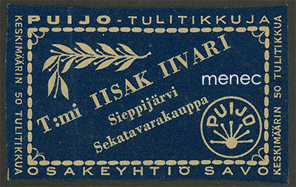 Kauppiasetiketti, Iisak Iivari, Sieppijärvi, Kolari 