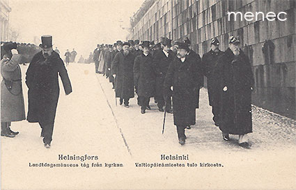 Helsinki, Valtiopäivämiesten tulo kirkosta 