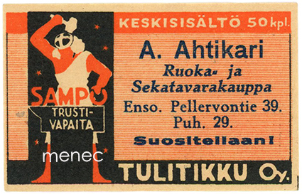 Seppä-etiketti, A. Ahtikari, Enso 