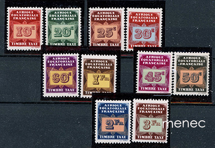 Ranska, Keski-Afrikka, veromerkit 1937 