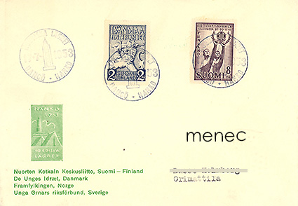 Nuorten Kotkain Keskusliitto 1953, erikoisleima 