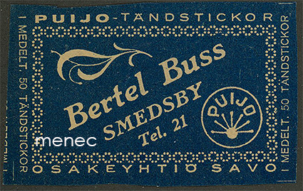 Kauppiasetiketti, Bertel Buss, Smedsby 