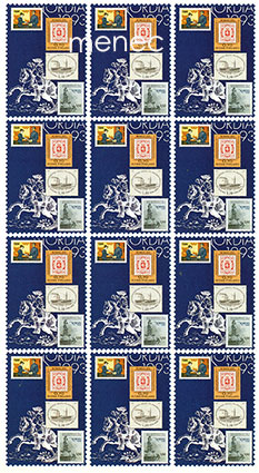 Nordia 1993. Kirjeensulkijamerkki, arkki 12 kpl 