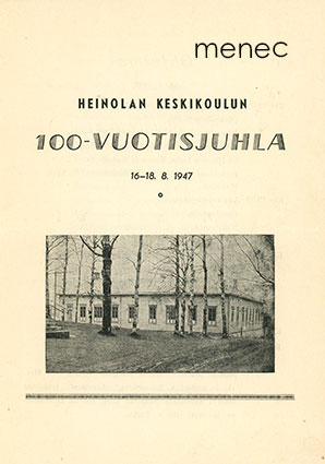 Heinolan koulun 100-vuotisjuhla 