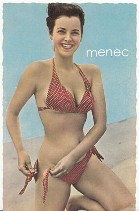 Pin-up-tyttö, nauhat kiinni 