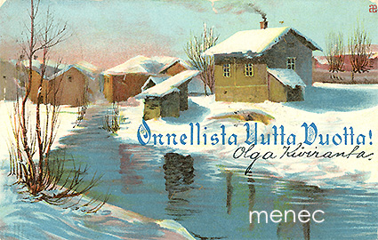 Heickell, Arthur - Taloja joen varressa 