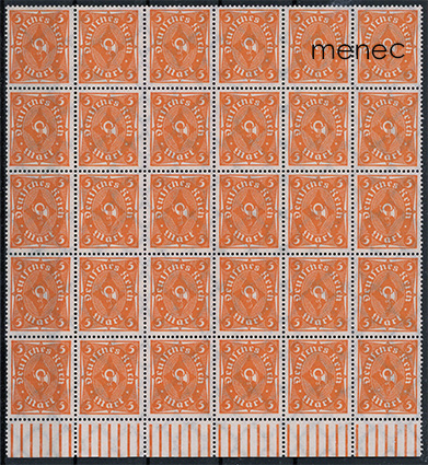 Saksa, käyttösarjaa 1922, 5Pf, 30-ryhmä UR 