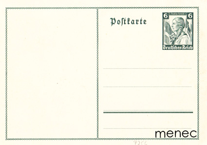 Saksa, ehiö, 1935, Sonderpostkarte zugunsten der Deutschen Nothilfe, Mädel in Uniform 