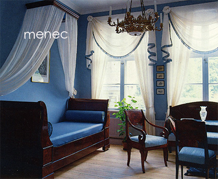 Heinola, Kaupunginmuseo, Sininen kamari, taittokortti 