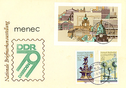 Saksa, DDR, kansallinen postimerkkinäyttely DDR '79, FDC 