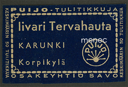 Kauppiasetiketti, Iivari Tervahauta, Karunki 