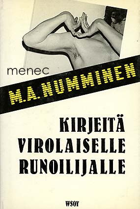 Numminen, M. A. - Kirjeitä virolaiselle runoilijalle 