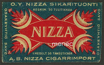 Tulitikkuetiketti, Nizza Sikarituonti 
