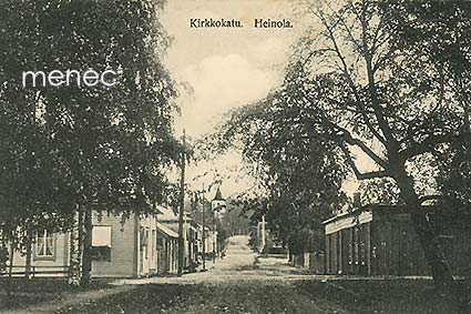 Heinola, Kirkkokatu, ylätekstillä 