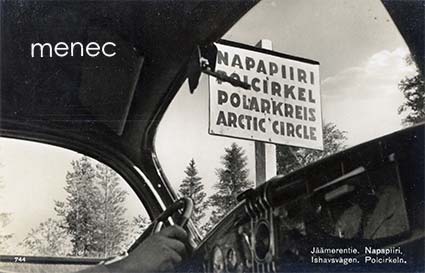 Jäämerentie, napapiiri autosta 