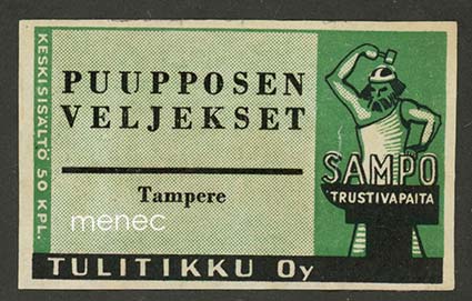 Seppä-etiketti, Puuposen Veljekset, Tampere 