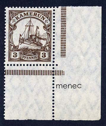 Saksa, Kamerun, käyttösarjaa 1905-1919, 3 Pf 