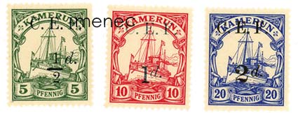 Saksa, Kamerun, Britannian miehitys 1915, 3 kpl 