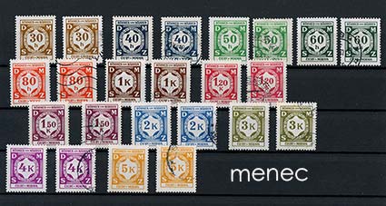 Saksa, Böömi-Määri, virkapostimerkit 1941 
