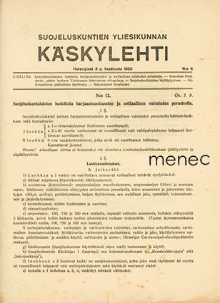 Suojeluskuntain yliesikunnan käskylehti 4 