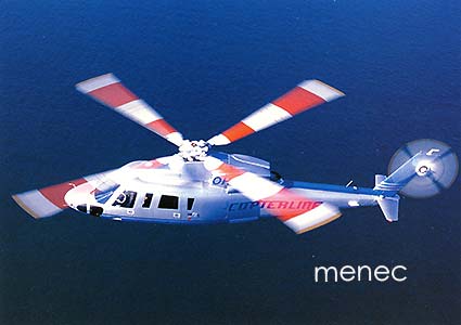 Copterline-mainoskortti 