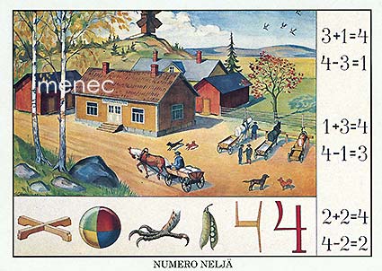 Alakoulun opetustaulu, numero 4 