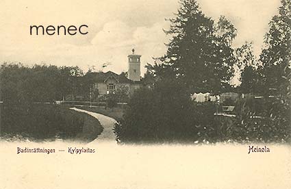 Heinola, Kylpylaitos, ruskea teksti 