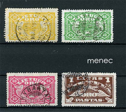 Liettua, lentopostia 1924, kirjekyyhkyt 