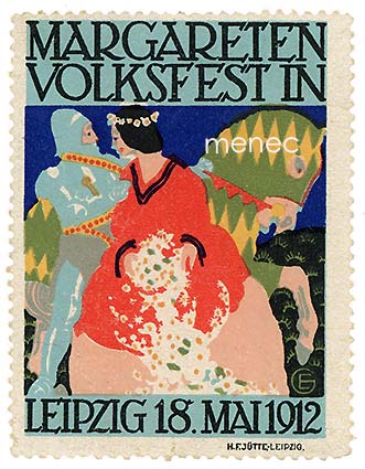Mainosmerkki, Margareten Volksfest in Leipzig 1912 