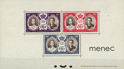 Monaco, Grace & Rainier 1956, blokkiformaatti 