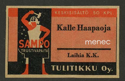 Seppä-etiketti, Kalle Haapoja, Laihia 