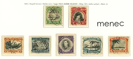 Uusi-Seelanti, Niue, käyttömerkkejä 1944, 7 kpl 