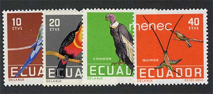Ecuador, perhosia 1958 