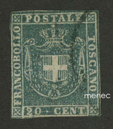 Italia, Toscana 1860, 20 c 