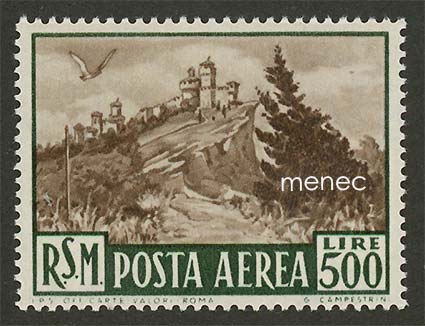 San Marino, lentoposti 1951 500 L 