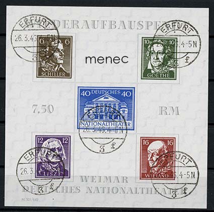 Saksa, NL:n miehitysvyöhyke, Thüringen 1946, Weimarin kansallisteatterin jälleenrakennus 