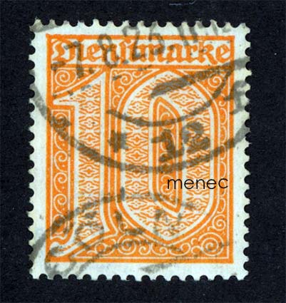 Saksa, virkamerkki 1921, 10 Pf 
