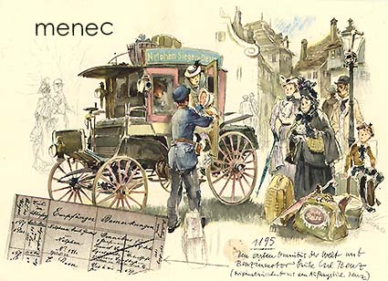 Maailman ensimmäinen bensiinimoottoribussi - Benz 1895 