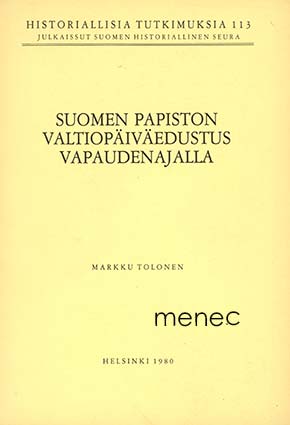 Tolonen, Markku - Suomen papiston valtiopäiväedustus vapaudenajalla 