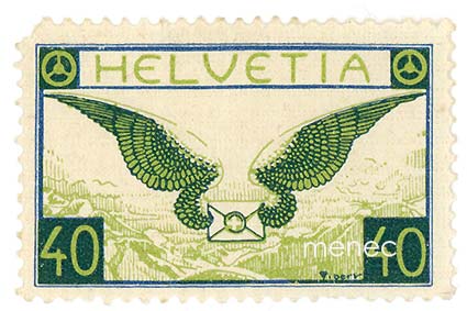 Sveitsi, lentävä kirje 1929 