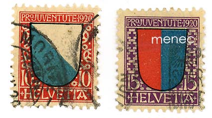 Sveitsi, Pro Juventute 1920, 10 ja 15 c 