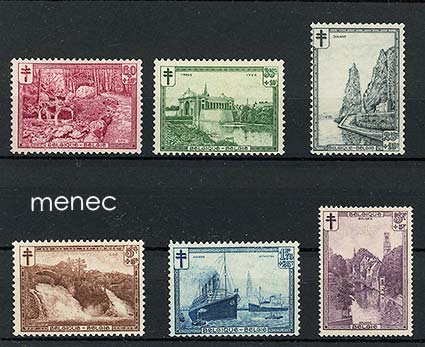 Belgia, tuberkuloosimerkit 1929 