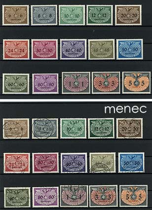 Saksa, Generalgouvernement, virkamerkit 1940, 2 sarjaa 