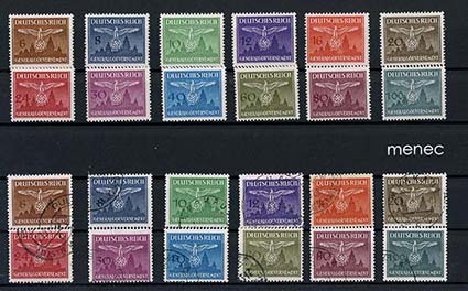Saksa, Generalgouvernement, virkamerkit 1943, 2 sarjaa 